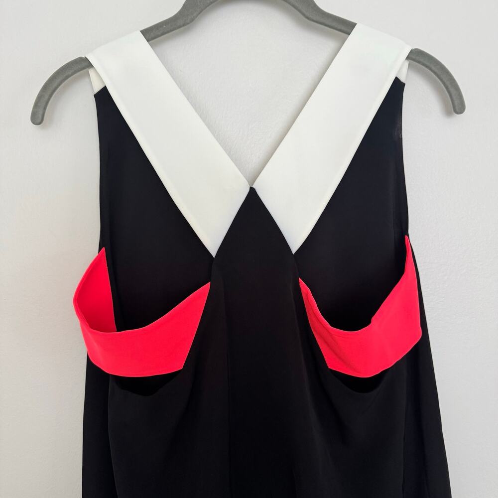 Armani Exchange Women's Bayan Blouse in Black/White/Pink - Picture 6 of 7